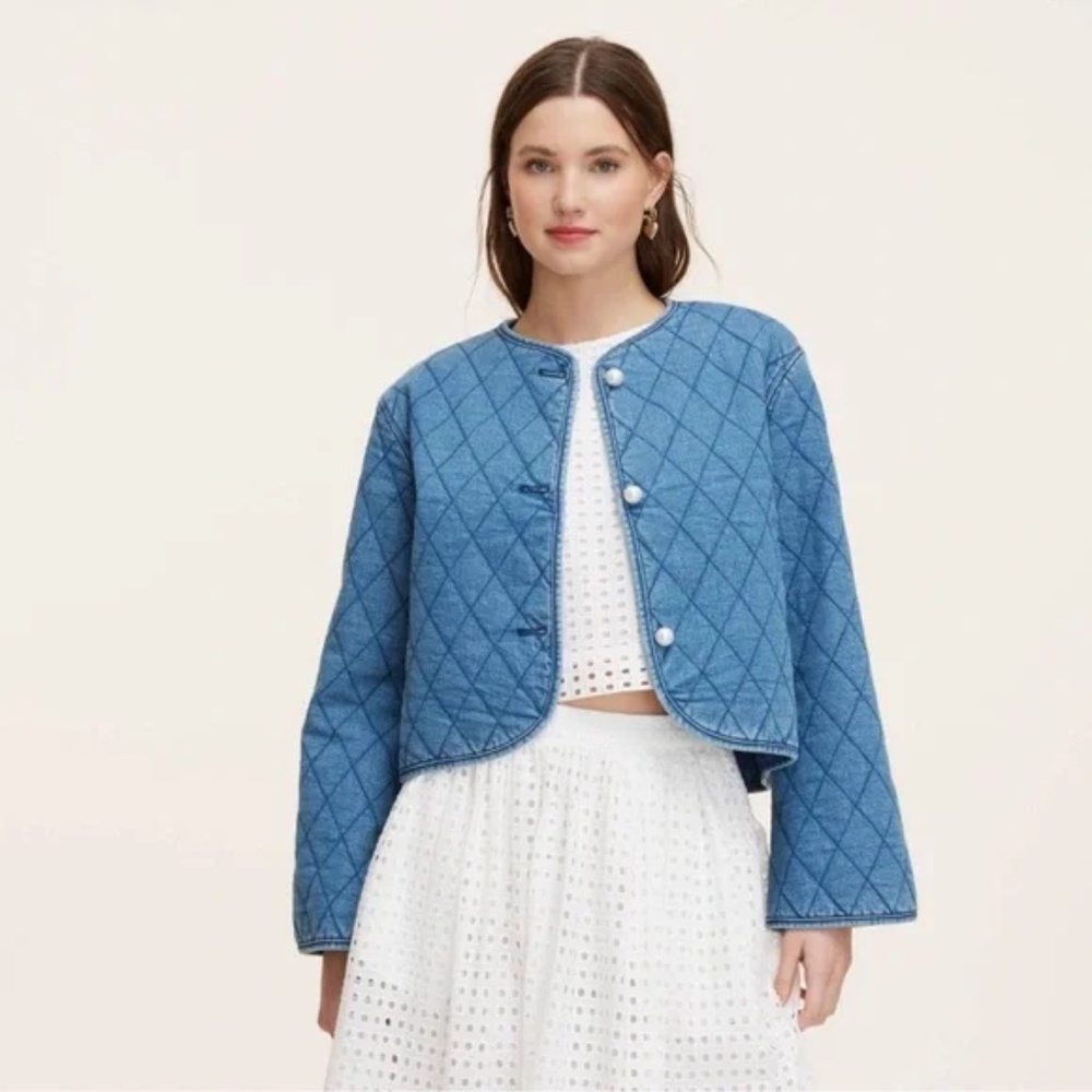 kate spade New York x Target Quilted Denim Jacket